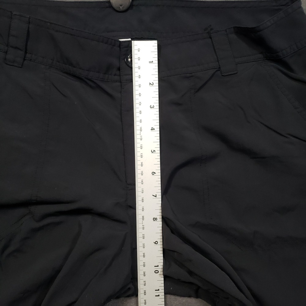 Columbia Hiking Shorts Womens 14 Black Cargo Pockets Lightweight Outdoor - Picture 8 of 10